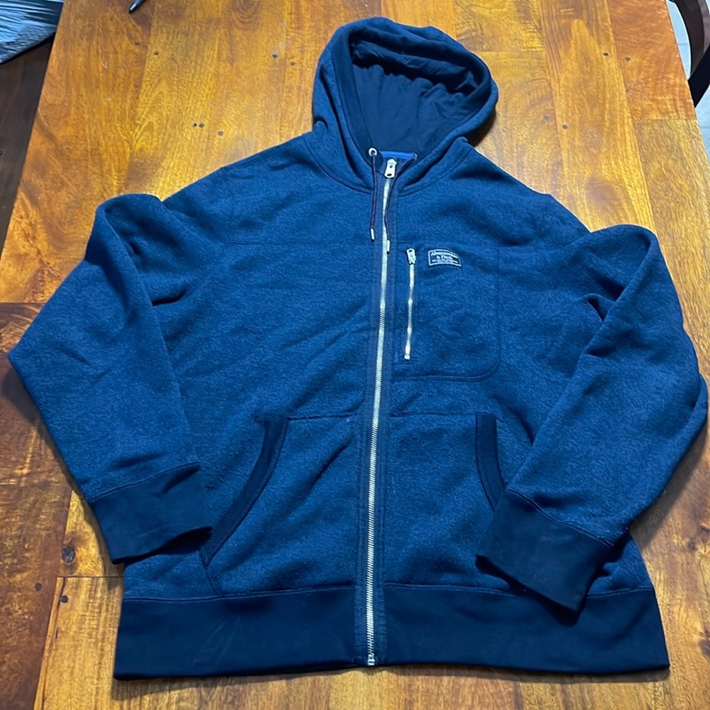 Men’s Abercrombie & Fitch Blue Zip up hoodie Size XL